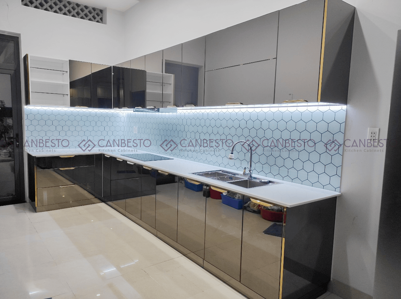 Canbesto: Tủ bếp nhôm kính, thiết kế nội thất tại Biên Hòa